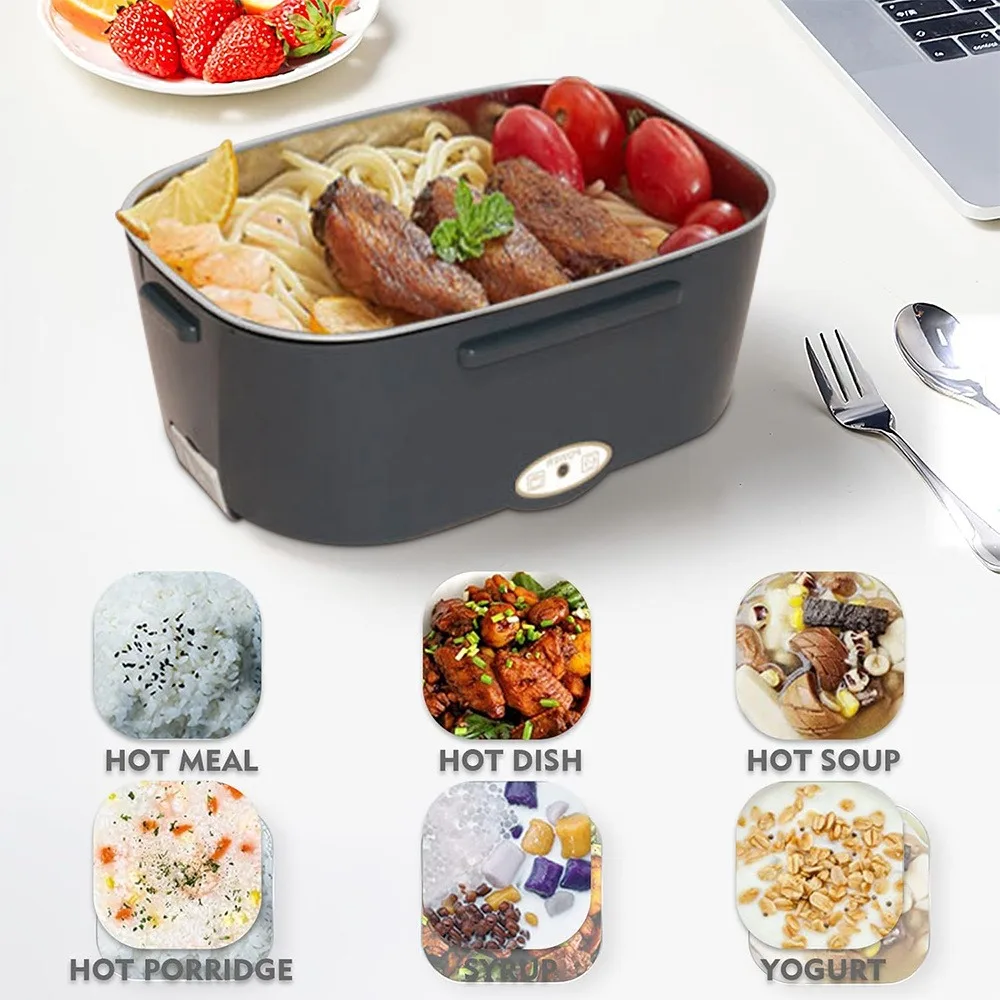 HeatBox Pro — Portable Electric Lunch Box | Heat Food Anywhere in 30 Min (12V/24V/220V) - Image 3