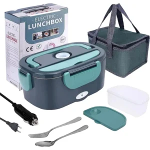 HeatBox Pro — Portable Electric Lunch Box | Heat Food Anywhere in 30 Min (12V/24V/220V)